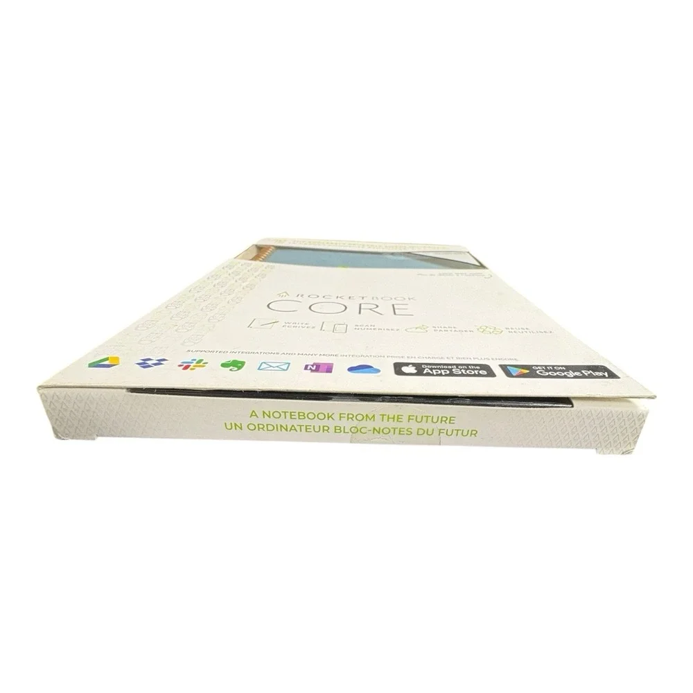 Rocketbook Core Reusable Smart Notebook Dot Grid Light Blue‎ w Box-new